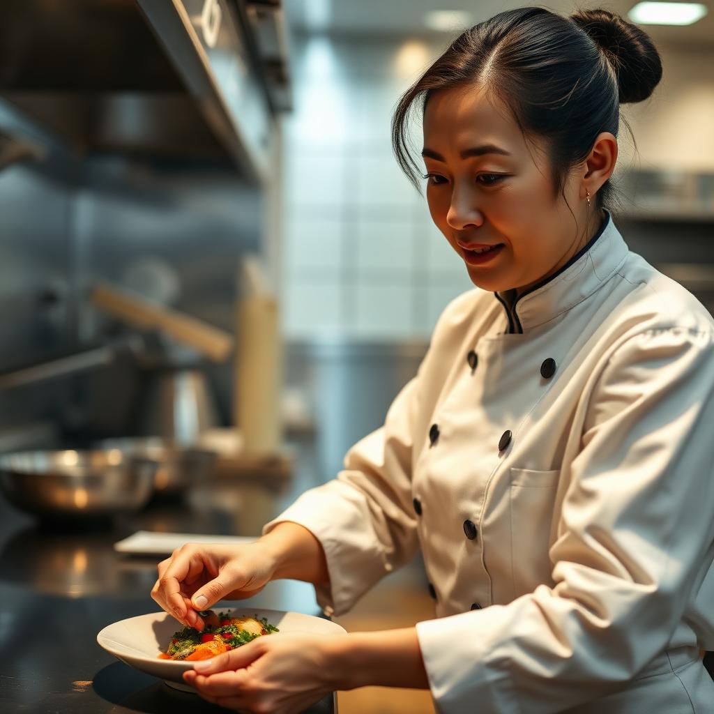 Woman working in Culinary Arts